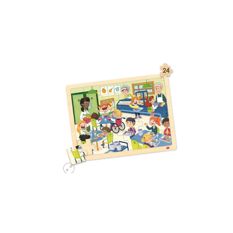 Set puzzles madera: Mi cole inclusivo