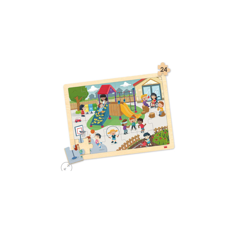 Set puzzles madera: Mi cole inclusivo