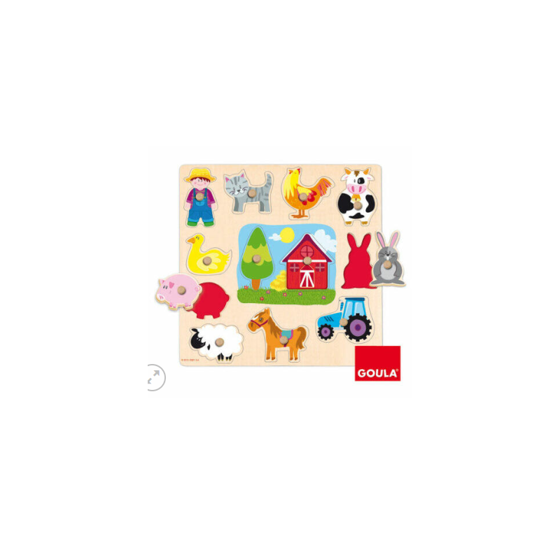 PUZZLE SILUETAS GRANJA