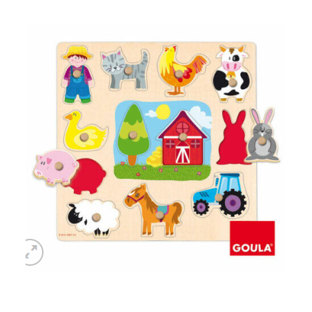 PUZZLE SILUETAS GRANJA