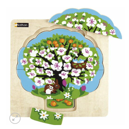PUZZLE ENCAJABLE LAS 4 ESTACIONES CAPAS