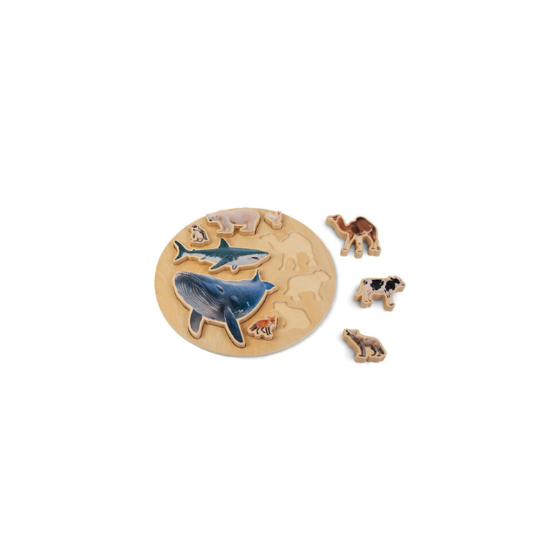 PUZZLE TAMAÑO DE LOS ANIMALES