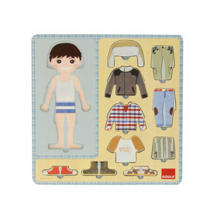 PUZZLE ENCAJABLE VESTIR NIÑO