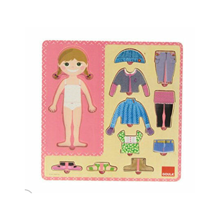 PUZZLE ENCAJABLE VESTIR NIÑA