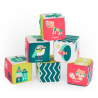 Set de cubos blanditos con sonajero