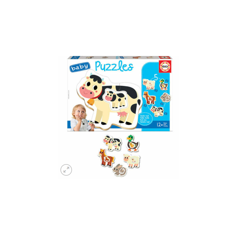BABY PUZZLES ANIMALES DE LA GRANJA