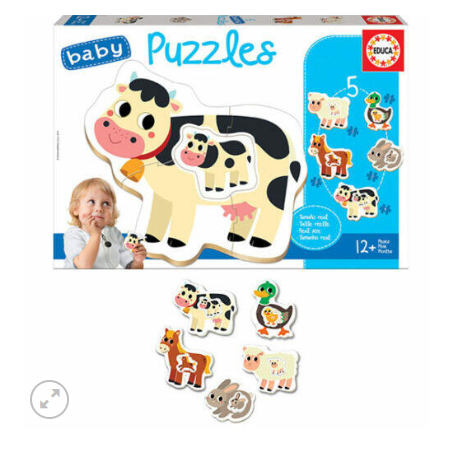 BABY PUZZLES ANIMALES DE LA GRANJA