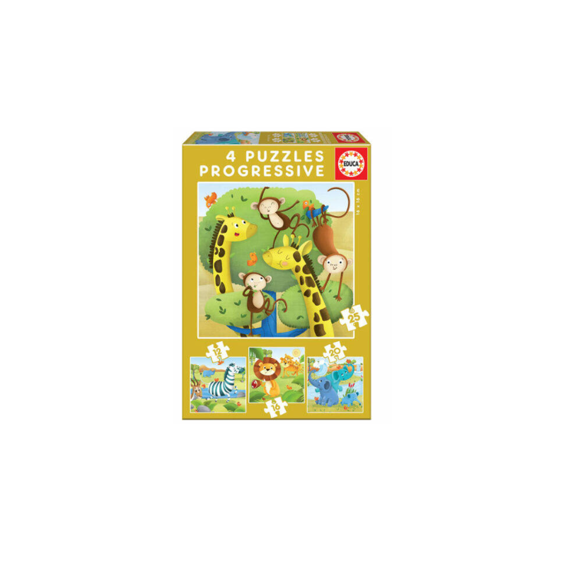 PUZZLES PROGRESIVOS ANIMALES SALVAJES