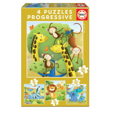 PUZZLES PROGRESIVOS ANIMALES SALVAJES