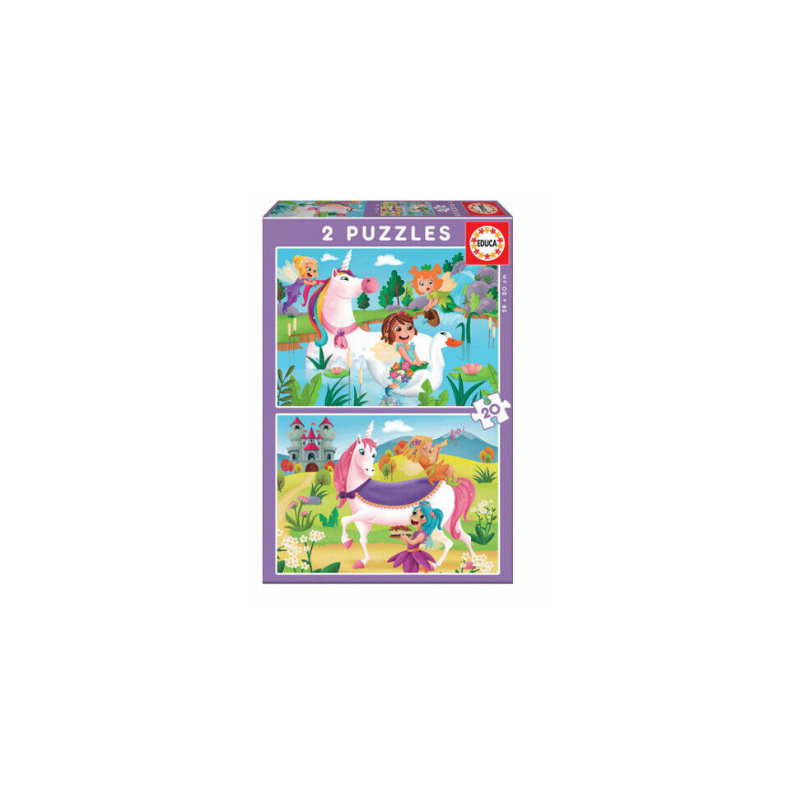 puzzle unicornios y hadas
